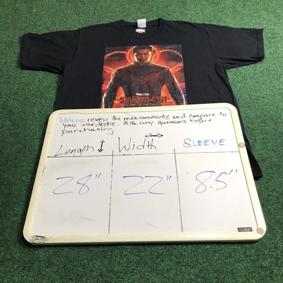 Men's Marvel Shang-Chi and the Legend of the Ten Rings Action Poster T-Shirt XL - Picture 3 of 6